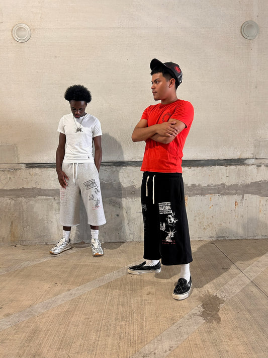 TRILLION “Messenger” Long Shorts Black