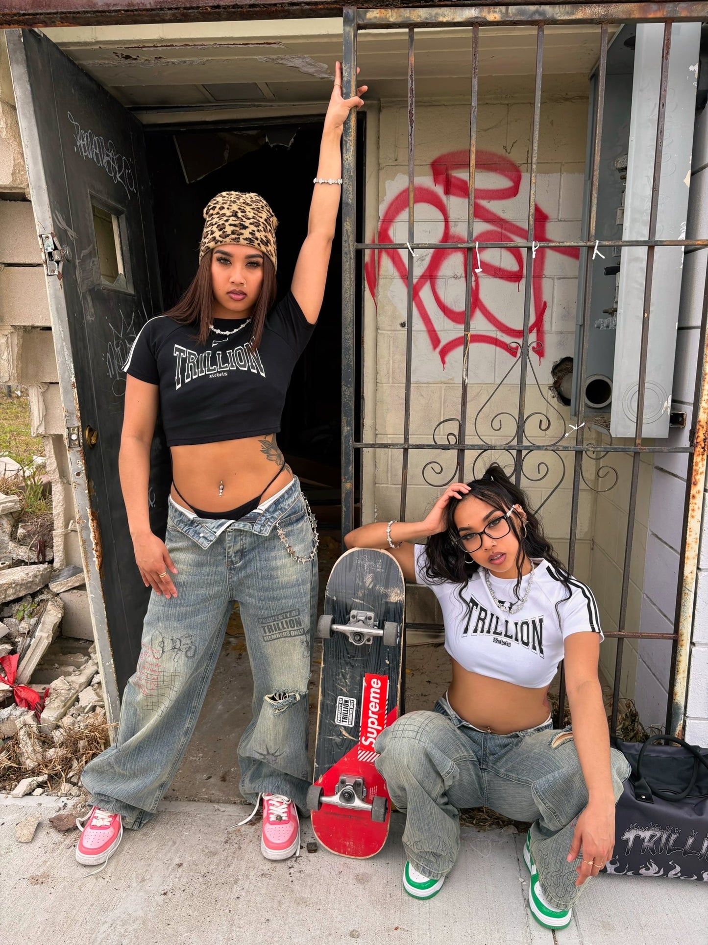 TRILLION “Zero Fucks” Women’s Crop Tops