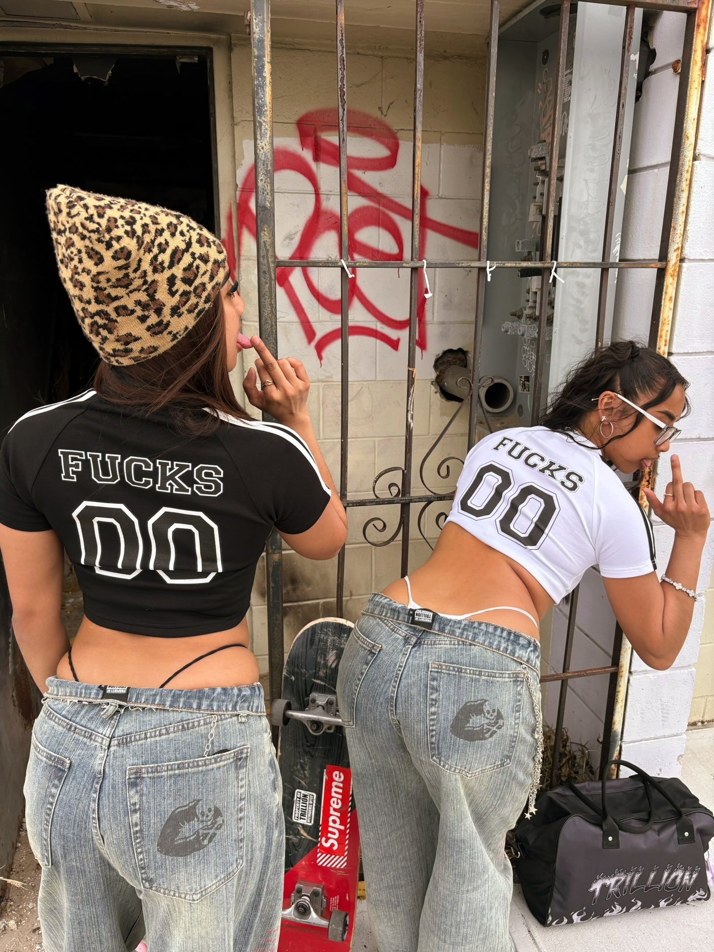 TRILLION “Zero Fucks” Women’s Crop Tops