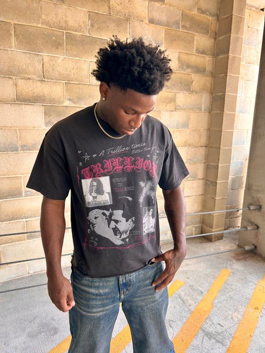 Snow Washed Raw-Hem T-Shirt